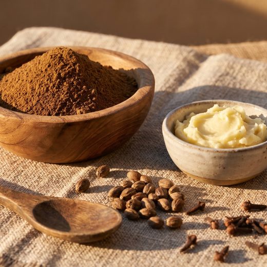Chebe powder in bowls